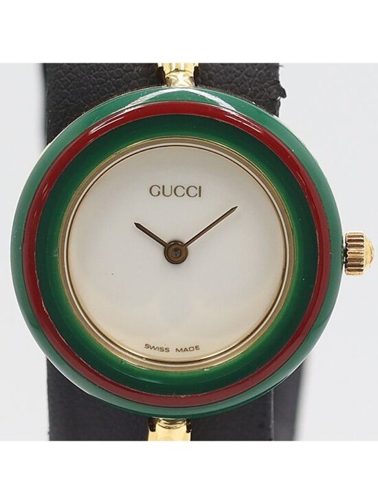 Gucci 11 12.2 Quartz Change Bezel White Dial Watch display picture 3